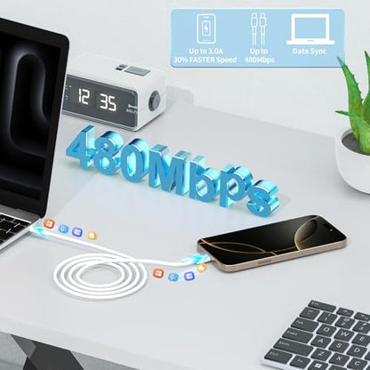 Apple MFi Certified iPhone Charger Fast Charging, 4Pack 20W USB C Charger - color: Pearl White