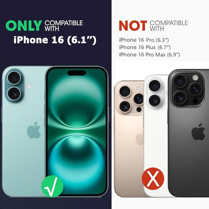 Battery Case for iPhone 16,Upgraded 10000mAh High Capacity Rechargeable Portable Protective Extended Charger Case Wireless Charging Compatible with iPhone 16 (6.1 inch) Charging Case & Carplay (Black) - size: iPhone 16 (6.1inch)