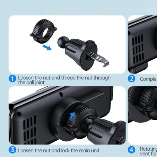 Car Dual Coil Wireless Charger Stand for iPhone 17 16 15 14 for Samsung Galaxy Z Fold 6 5 4 3 2 Foldable Fast Car Charging Station (Black)