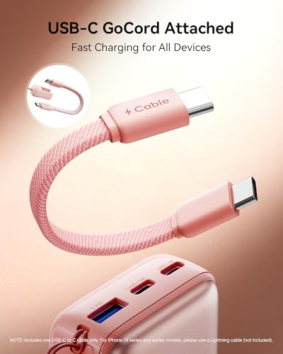 INIU Portable Charger, Ultra Mini 10000mAh 45W Fast Charging Power Bank - color: Light White