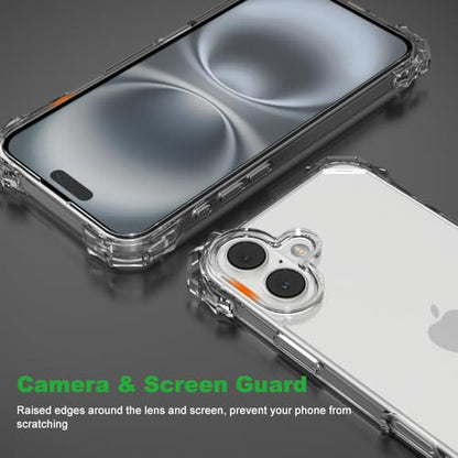 for iPhone 16 Plus Crystal Clear Case with Detachable Adjustable Crossbody Strap, Slim Fit Shockproof Protective Phone Case with Anti-Lost Shoulder Neck Lanyard 6.7" 2024 - size: iPhone 16 Plus