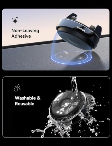 Car Phone Holder, 360° Adjustable & Avoid Sun Glare Dashboard Phone Holder - color: Black