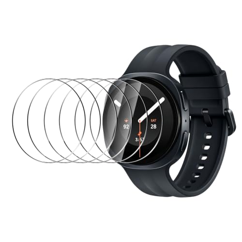 6-Pack Tempered Glass for Samsung Galaxy Watch 9 44mm Watch Screen Protector, 9H Hardness HD Clear Anti-Scratch Tempered Glass Protection Film for Galaxy Watch9 44mm, Bubble Free Anti Scratch - size: Galaxy Watch 9 44mm