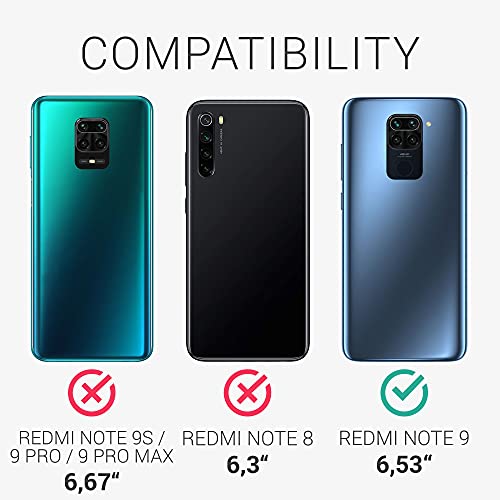 kwmobile Case Compatible with Xiaomi Redmi Note 9 Case - Protective Slim TPU Phone Cover - Soft Matte Finish - Violet Purple