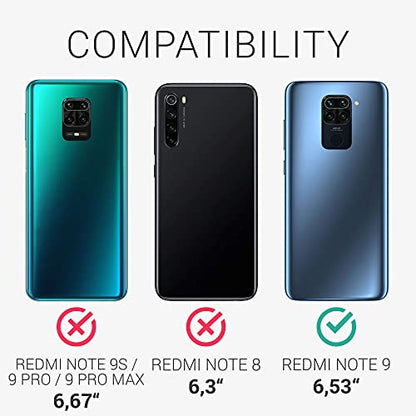 kwmobile Case Compatible with Xiaomi Redmi Note 9 Case - Protective Slim TPU Phone Cover - Soft Matte Finish - Violet Purple