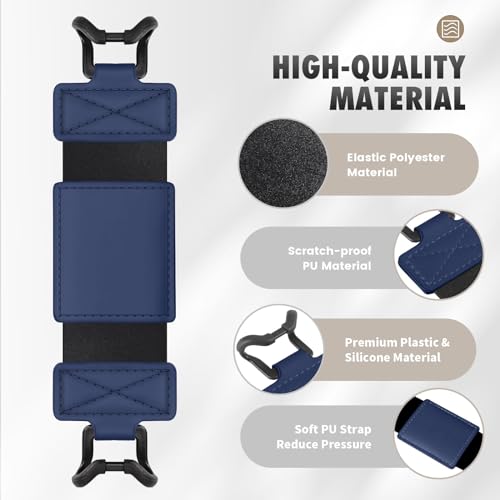 MoKo Soft Hand Strap for 6-8" Kindle eReaders Fire Tablet, Indigo - color: Indigo, style: Soft Pu Strap