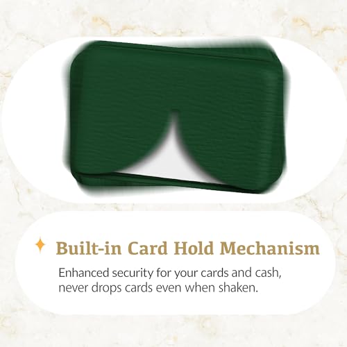 Luner - Eco Leather Magnetic Side-Access Card Wallet Compatible with Magsafe - [for iPhone 16, 15, 14, 13, 12 series] - [Holds 2 cards] - Leafy Green - color: Leafy Green, style: Side-access