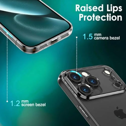 Transparent TPU Phone Case Compatible for iPhone 17 / iPhone 17 Pro, Slim Clear Cover with Anti-Yellowing Material and Raised Camera Bezel (iPhone 17)