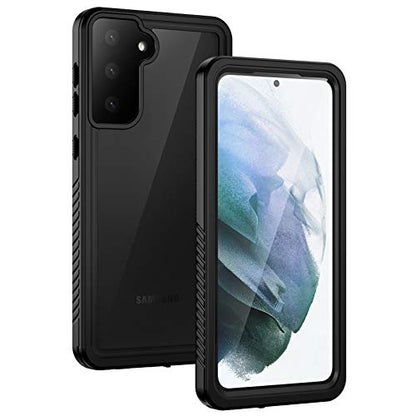 Lanhiem for Samsung Galaxy S21+ Plus Case, IP68 Waterproof Dustproof, Built-in Screen Protector, Rugged Full Body Shockproof Protective Phone Cover for Galaxy S21 Plus 5G 6.7 Inch, Black - size: for Galaxy S21+