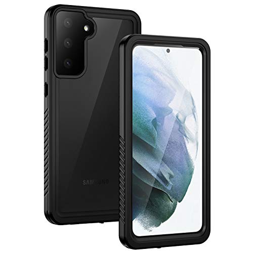 Lanhiem for Samsung Galaxy S21+ Plus Case, IP68 Waterproof Dustproof, Built-in Screen Protector, Rugged Full Body Shockproof Protective Phone Cover for Galaxy S21 Plus 5G 6.7 Inch, Black - size: for Galaxy S21+