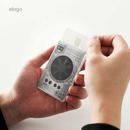 elago Clear Magnetic Card Holder for iPhone - color: AMP