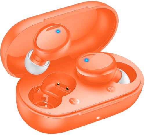 Lanteso True Wireless Earbuds Bluetooth 5.4, in Ear Headphones - color: Orange
