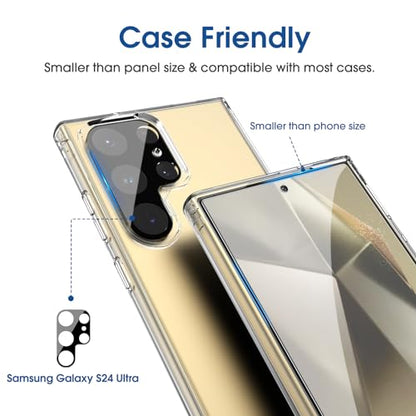 amFilm OneTouch for Samsung Galaxy S24 Ultra Screen Protector TemperedGlass - size: S24U-6.8"