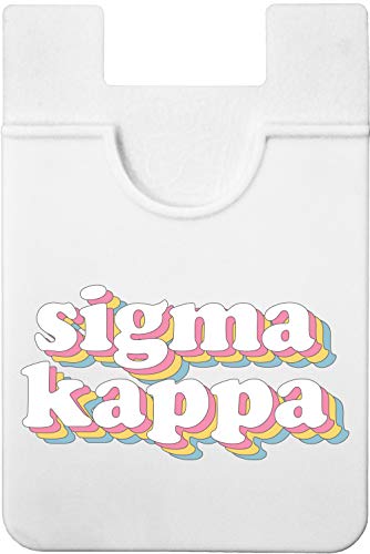 Sorority Shop Sigma Kappa Koala Pouch - Retro Design Card Holder for Phone Case- Phone Wallet Stick On - Ultra-Thin and Lightweight Phone Case Wallet - Holds Cards and Cash