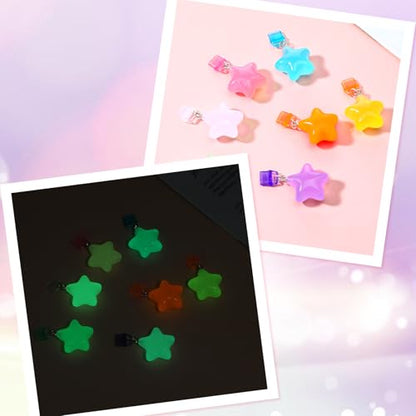 ElevateTech 7Pcs Glow in The Dark Star Charm Dust Plug Port Cover Accessory
