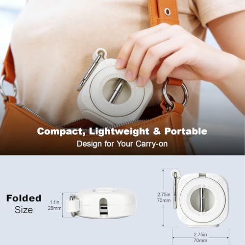 koolehaoda Magnetic Airplane Phone Holder for MagSafe Travel Essentials - color: White
