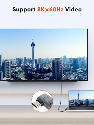 CableCreation Right Angle USB C Adapter, USB C 90Degree Adapter 40Gbps 240W - size: 1PCS, style: Right Angle