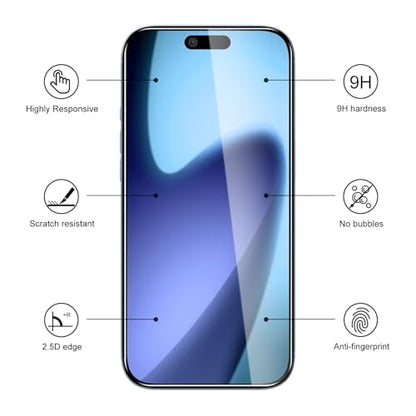 Screen Protector for iPhone 17 Air, 3-Pack Tempered Glass with Camera Lens Protectors, 9H Hardness HD Clear Scratch Resistant Case Friendly Easy Install - size: iPhone 17 Air
