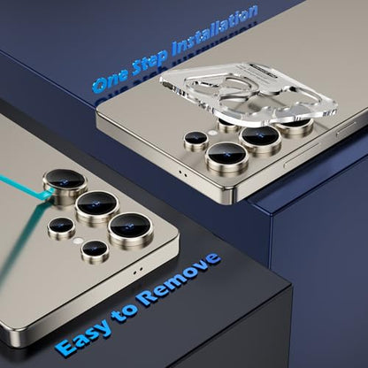 imluckies for Samsung Galaxy S25 Ultra Camera Lens Protector, AR+AF Tempered Glass & 9H Anti-Scratch Metal Individual Lens Cover, HD Clear Camera Protection for S25Ultra, Titanium Gray - color: Gray