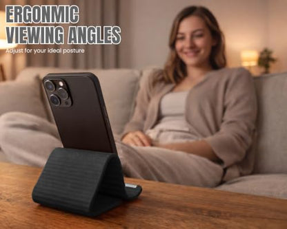 Silicone Phone Holder, 7.9In Flexible Bendable Phone Stand, Black - color: Black