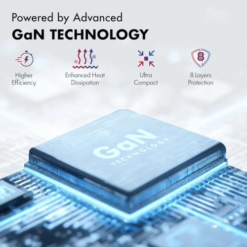 PD 20W GaN Charger, Wozoyo Type-C Fast Charger Compatible for iPhone 17/16/16 Pro Max/15 Series/iPad Pro, Smartphones & Tablets, QC 3.0,Compact Foldable Plug Design, Smart Power Delivery