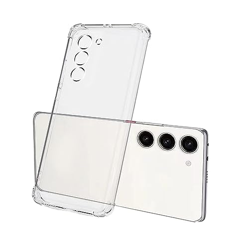 1PC Clear Soft TPU Silicone Case for Samsung Galaxy S23 | Clear Flexible Back Cover Made of Soft TPU/Silicone Rubber with Precise Rear Camera Cutouts - color: S23