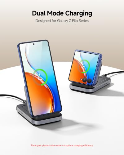 3-in-1 Wireless Charger for Z Flip 8/7, Charging Station for Galaxy Watch 8