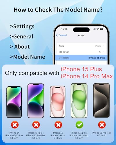 for iPhone 14 Pro Max/ 15 Plus Privacy Screen Protector