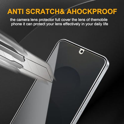 2 Pack Privacy Screen Protector for Samsung Galaxy S24 + / S24 Plus / S25 + / S25 Plus, Anti Spy Tempered Glass 9H Hardness, Black Protector Anti Spy, Bubble Free, Anti-Scratch - size: Galaxy S25 Plus/S24 Plus FK2