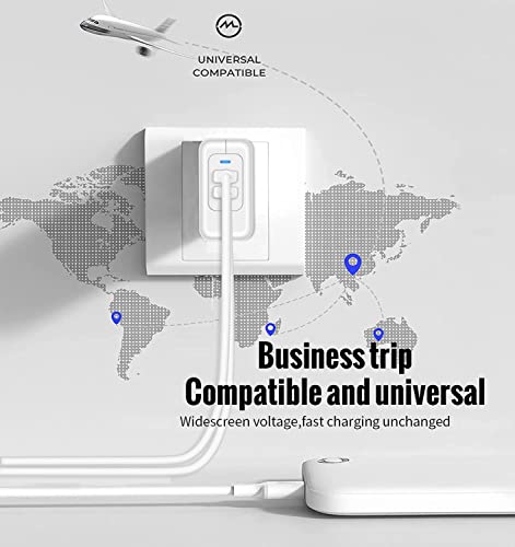 USB C Charger Block, 35W iPhone Fast Charger Dual USB C Port Compact Power Adapter for iPhone 14 Pro/14 Pro Max,13 Pro, iPad, PPS Samsung Galaxy（2 Pack）