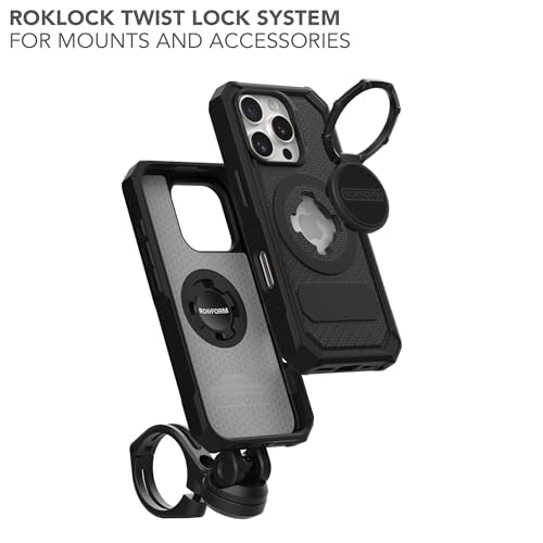 Rokform Rugged Case Compatible with iPhone 16 Pro, Magnetic Cover (Black) - color: Black, size: iPhone 16 Pro