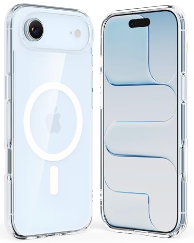Crystal Fit Magnetic Clear Case for iPhone Air, Compatible with MagSafe, Anti Yellowing, Slim Protective Cover - size: iPhone Air
