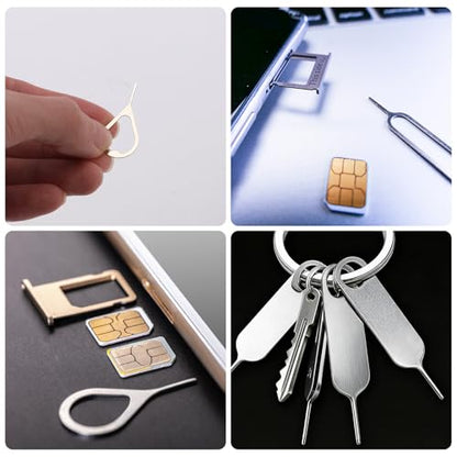 16pcs SIM Card Removal Tool Kit,SIM Ejector Tool,Phone Card Tray Opener Pin,Standard Key for Most Cell Phones Tablets Mobile Devices