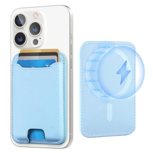 TopMade for MagSafe Wallet, Strongest Magnetic Phone Wallet, 4 Cards Holder - color: White Ice