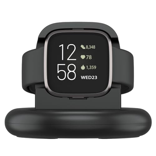 Vancle Charger for Fitbit Versa 2 (Only), Anti-Slip Charging Stand Dock with 4.1Ft USB Cable Cord for Fitbit Versa 2 Smartwatch (Not for Versa/Versa Lite)