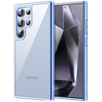 JETech Case for Samsung Galaxy S24 Ultra, Anti-Yellowing, Titanium Blue | Shockproof Protection, Scratch Resistant Hard PC Back, Durable Transparent TPU Bumper - color: Titanium Blue, size: Galaxy S24 Ultra
