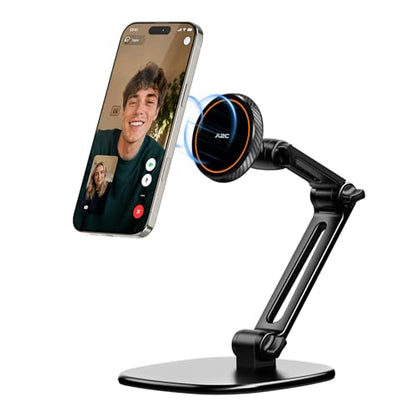 APPS2Car Magnetic Phone Stand for MagSafe, Adjustable Phone Holder for Desk - color: Black - Magnetic Phone Stand