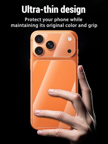Protective film for iPhone 17 Pro Max, 3-Pack Camera Lens + 3-Pack Back Film Ultra Clear Anti-Scratch PET material Full-Body Protector, Thin & Flexible