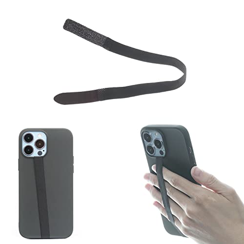 TFY Non-Slip Elastic Hand Strap Holder for Smartphones Universal 2 pcs - color: Black