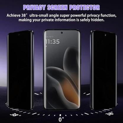 For Motorola Edge 70 Fusion Privacy Screen Protector (2+2 Pack) - size: Motorola Edge 70 Fusion