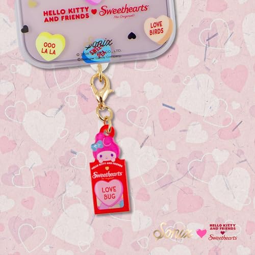 Sonix x Sanrio Dust Plugs - USB C + Lightning Compatible - Charging Port Charms (3 Pack) | Hello Kitty and Friends x Sweethearts - Hello Kitty, My Melody, Kuromi - color: Sanrio x Sweethearts - Hello Kitty, My Melody, Kuromi