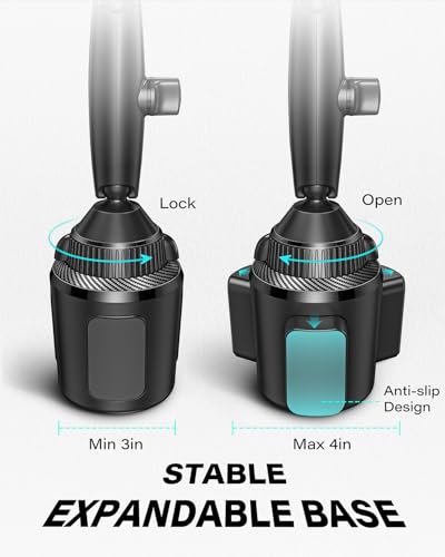 APPS2Car Upgraded for QI2 MagSafe Cup Holder Phone Holder Charger