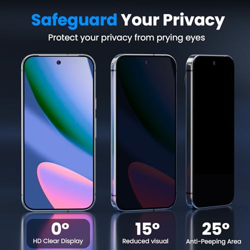 for Google Pixel 10 Privacy Screen Protector & Camera Lens Protector - size: Google Pixel 10