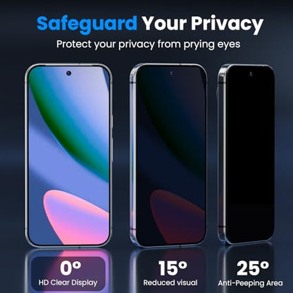 for Google Pixel 10 Privacy Screen Protector & Camera Lens Protector - size: Google Pixel 10