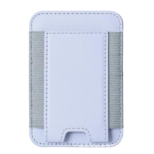 7 Cards Holder for MagSafe Wallet, Stronger Magnetic Wallet RFID Blocking for iPhone 17/16/15/14/13/12 and Pro Promax Series - color: Light purple elastic wallet
