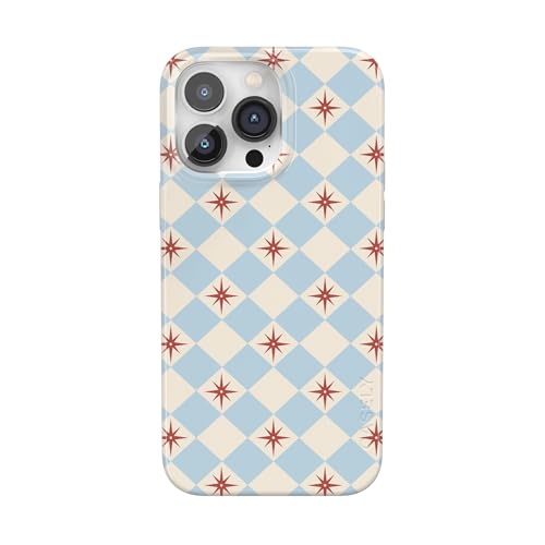 Casely iPhone 14 Pro Case | Chelsea Checker | Starlight Tiles | Compatible with MagSafe | Classic Ultra Slim Design - color: Chelsea Checker | Starlight Tiles, size: Iphone 14 Pro