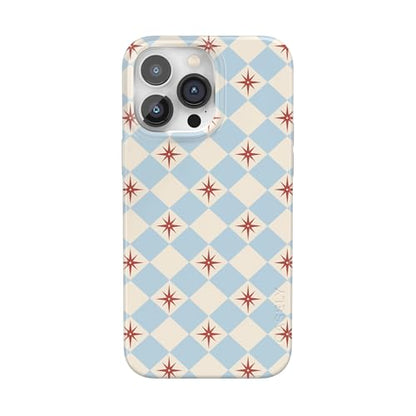 Casely iPhone 14 Pro Case | Chelsea Checker | Starlight Tiles | Compatible with MagSafe | Classic Ultra Slim Design - color: Chelsea Checker | Starlight Tiles, size: Iphone 14 Pro