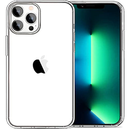 JJGoo Compatible with iPhone 13 Pro Max Case Clear, Transparent Soft Shockproof Protective Slim Thin Bumper Cover Phone Case - color: Clear