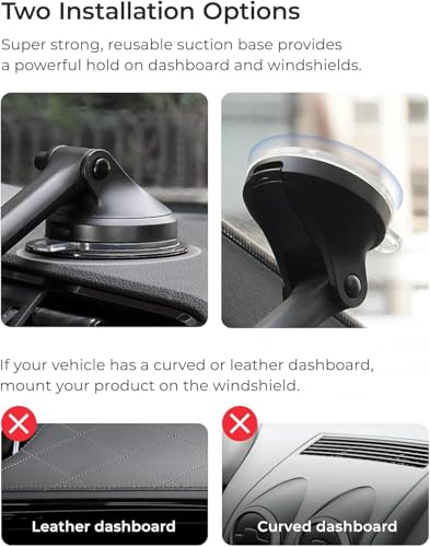 iOttie Velox Qi2 Mini 15W Wireless Charger Car Mount - Dash & Windshield Car Phone Holder - MagSafe Compatible iPhone Mount for Qi2 Smartphones (iPhone12 13 14 15 16 and 17) - Car Charger Included - style: Qi 2 Wireless Charging