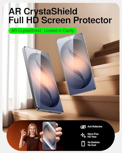 SMARTDEVIL for Samsung Galaxy S26 Ultra Screen Protector Anti-Reflective | AR Tempered Glass Film, 9H Scratch & SGS Impact Resistant, In-Display Fingerprint Reader Compatible, Easy Install System - size: S26 Ultra 6.9 inches with AR